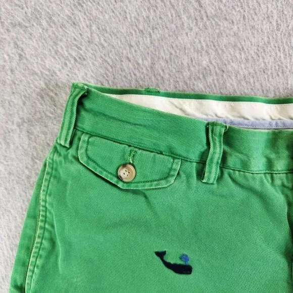 Polo Ralph Lauren Shorts Mens 34 Green Whale Print Vintage Nautical Sea Ocean - Picture 2 of 14